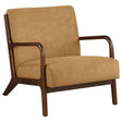 Foster Honey Upholstered Wood Frame Accent Chair by Coaster at Eve Furniture