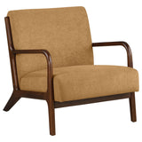 Foster Honey Upholstered Wood Frame Accent Chair by Coaster at Eve Furniture