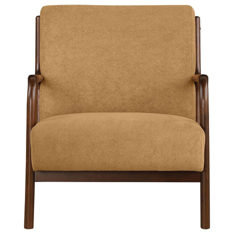 Foster Honey Upholstered Wood Frame Accent Chair by Coaster at Eve Furniture
