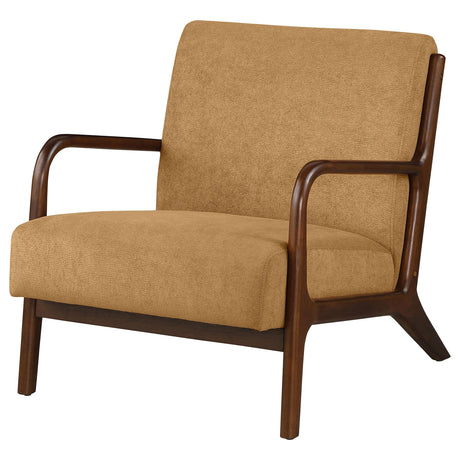 Foster Honey Upholstered Wood Frame Accent Chair by Coaster at Eve Furniture