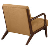 Foster Honey Upholstered Wood Frame Accent Chair by Coaster at Eve Furniture