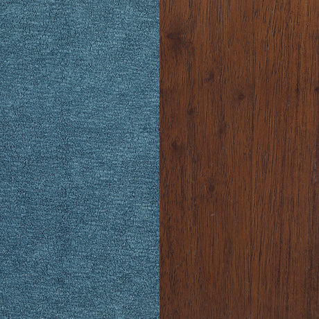 Foster Peacock Blue Upholstered Wood Frame Accent Chair by Coaster at Eve Furniture