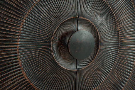 Fosterman Distressed Black Accent Cabinet by Ashley at Eve Furniture