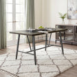 Foundry Brown/Gunmetal Counter Height Table with Wine Rack by Homelegance at Eve Furniture