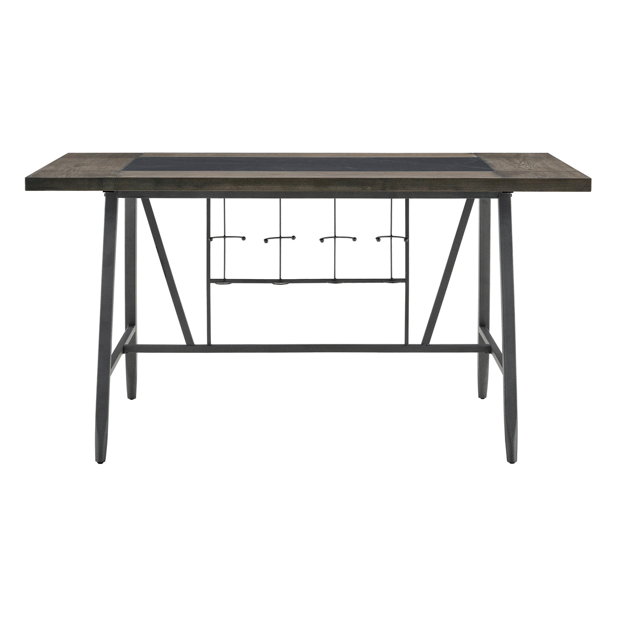 Foundry Gunmetal/Black 7-Piece Counter Height Set by Homelegance at Eve Furniture