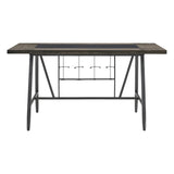Foundry Gunmetal/Black 7-Piece Counter Height Set by Homelegance at Eve Furniture