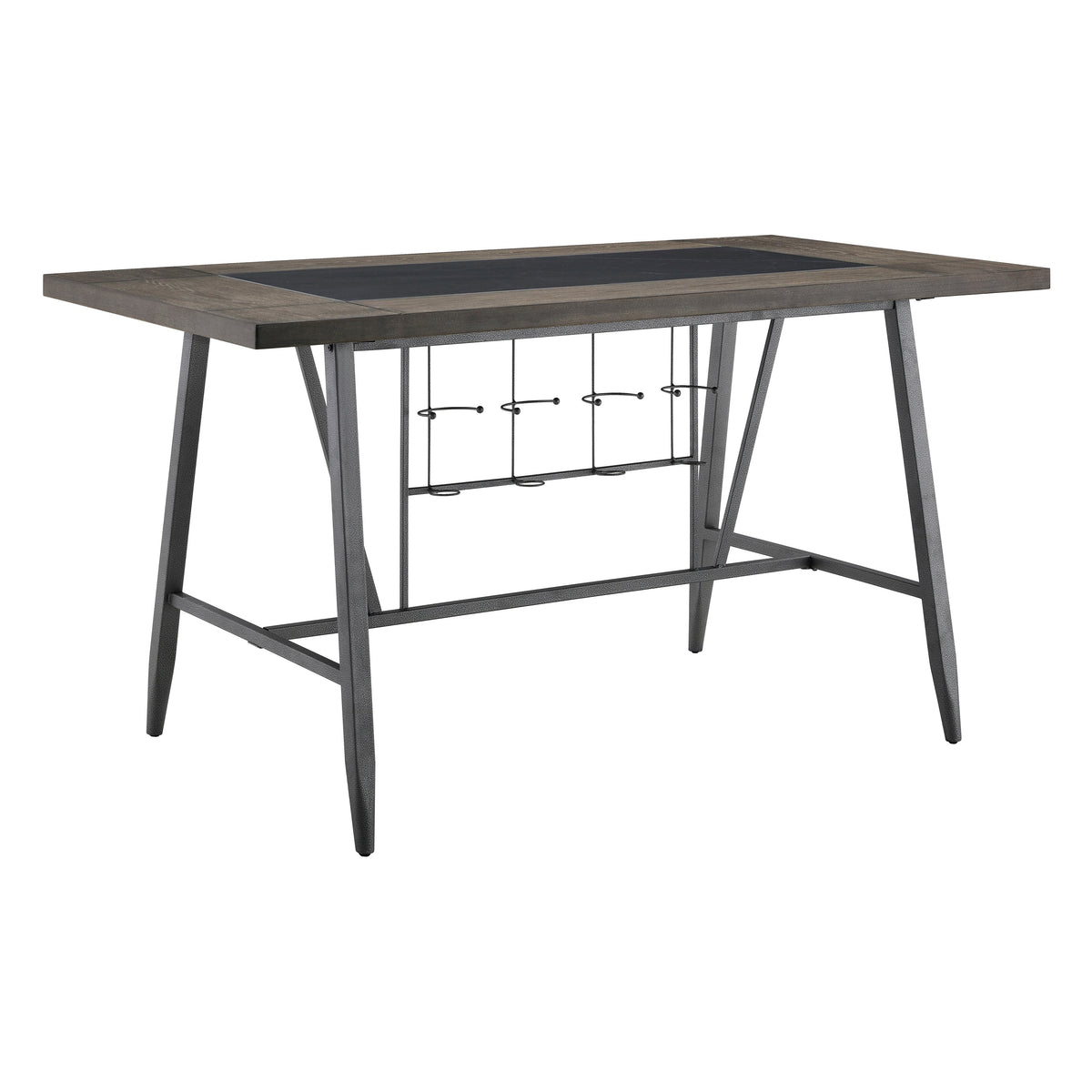 Foundry Gunmetal/Black 7-Piece Counter Height Set by Homelegance at Eve Furniture