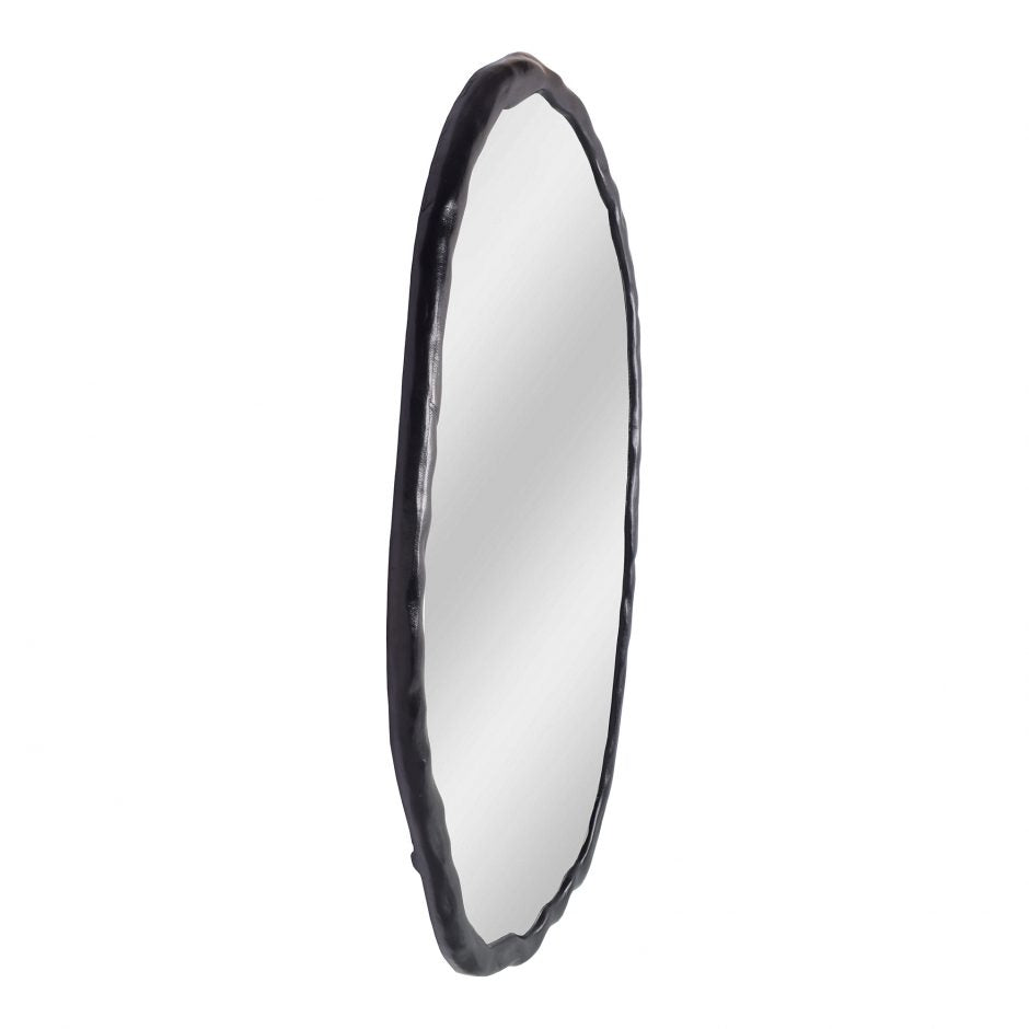 Foundry Oval Mirror Black by Moe's Home at Eve Furniture
