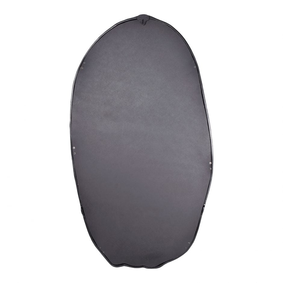 Foundry Oval Mirror Black by Moe's Home at Eve Furniture