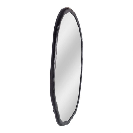 Foundry Oval Mirror Black by Moe's Home at Eve Furniture