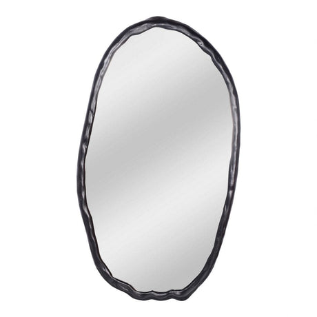 Foundry Oval Mirror Black by Moe's Home at Eve Furniture