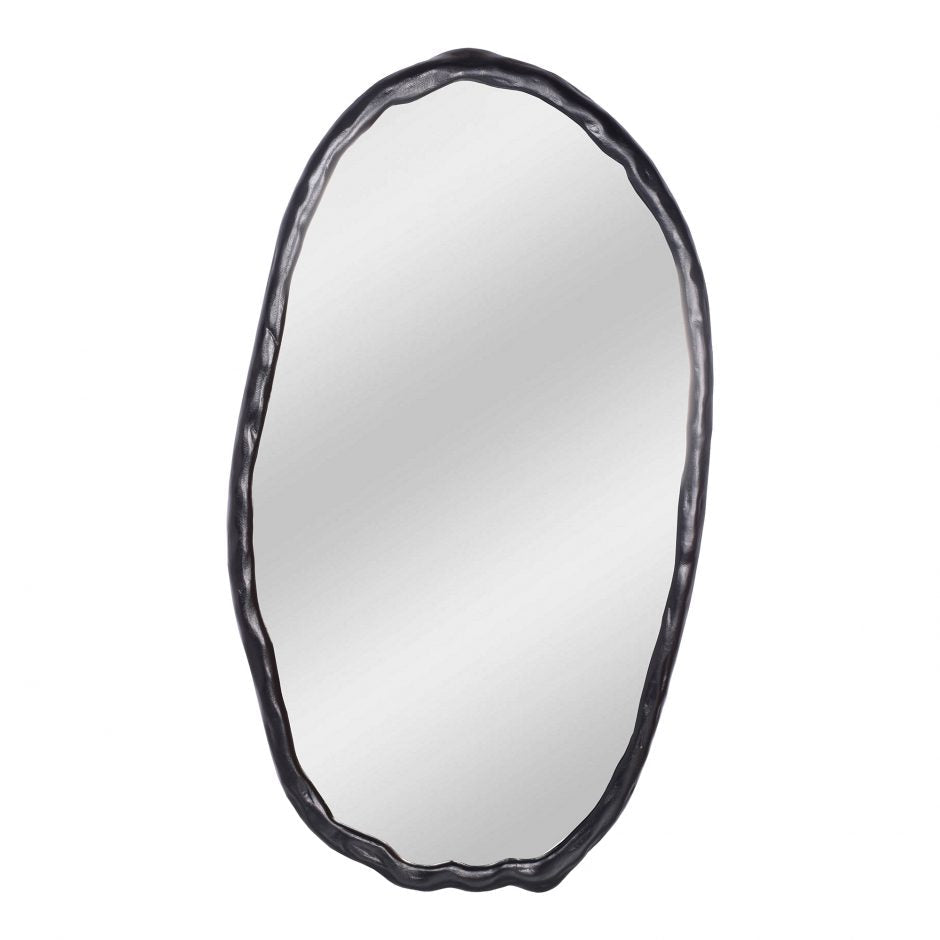 Foundry Oval Mirror Black by Moe's Home at Eve Furniture