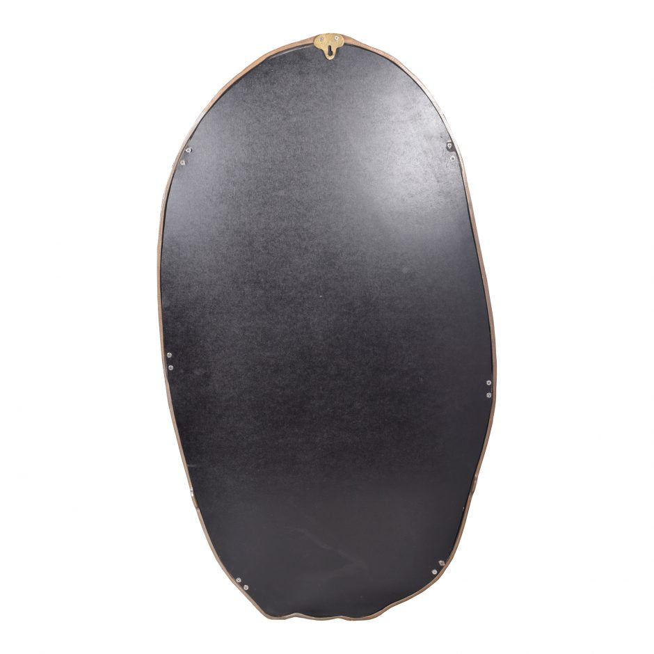 Foundry Oval Mirror Gold by Moe's Home at Eve Furniture
