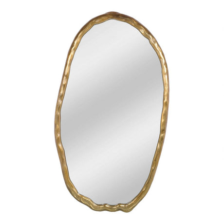 Foundry Oval Mirror Gold by Moe's Home at Eve Furniture