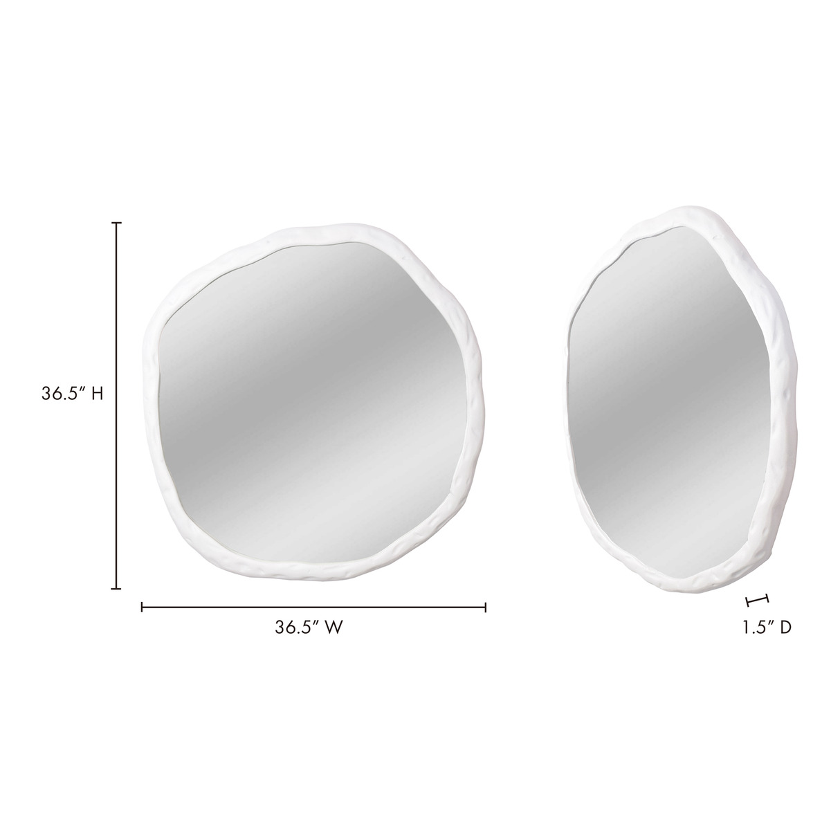 Foundry White Large Mirror by Moe's Home at Eve Furniture