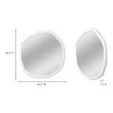 Foundry White Large Mirror by Moe's Home at Eve Furniture