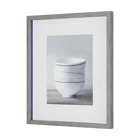 Four Artisan Bowls by Mark Chandon a Framed Art Print Matted under Glass by Mercana at Eve Furniture