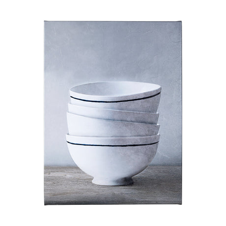 Four Artisan Bowls by Mercana Studio a Hand Embellished Textured Canvas by Mercana at Eve Furniture