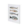 Four Fish I by Emma Scarvey a Hand Embellished Textured Canvas by Mercana at Eve Furniture