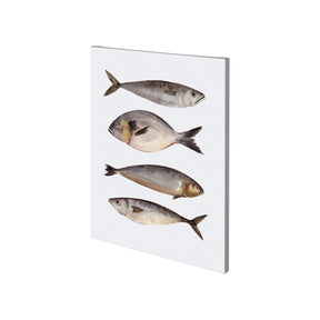Four Fish II by Emma Scarvey a Hand Embellished Textured Canvas by Mercana at Eve Furniture