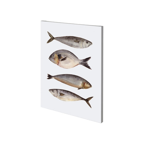 Four Fish II by Emma Scarvey a Hand Embellished Textured Canvas by Mercana at Eve Furniture