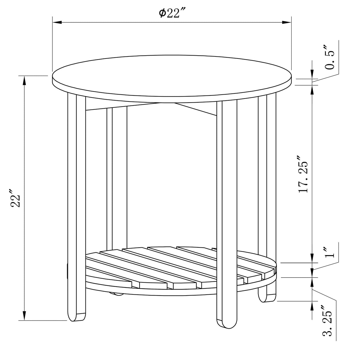 Fowler Natural 3-Piece Round Coffee and End Table Set by Coaster at Eve Furniture