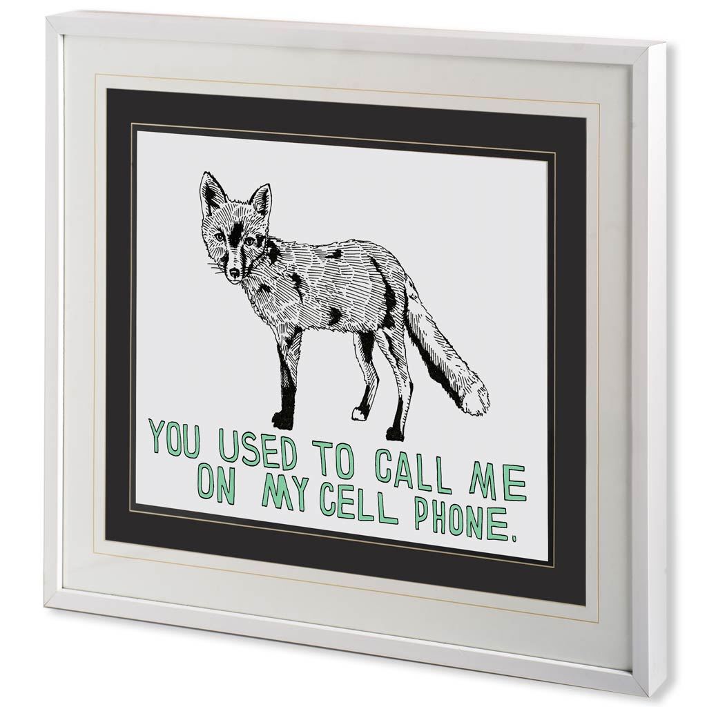 Fox by Marie, Natasha a Framed Art Print Matted under Glass by Mercana at Eve Furniture