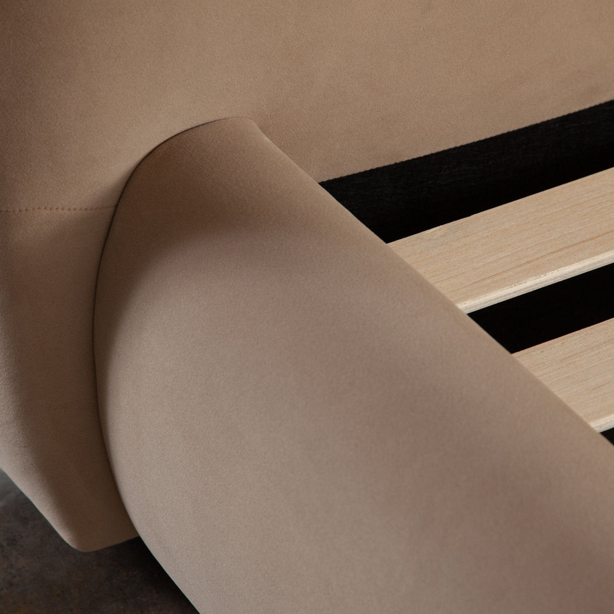 Fox Camel Performance Velvet Bed by Diamond Sofa at Eve Furniture