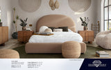 Fox Camel Performance Velvet Bed by Diamond Sofa at Eve Furniture