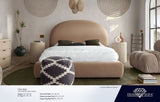 Fox Camel Performance Velvet Bed by Diamond Sofa at Eve Furniture