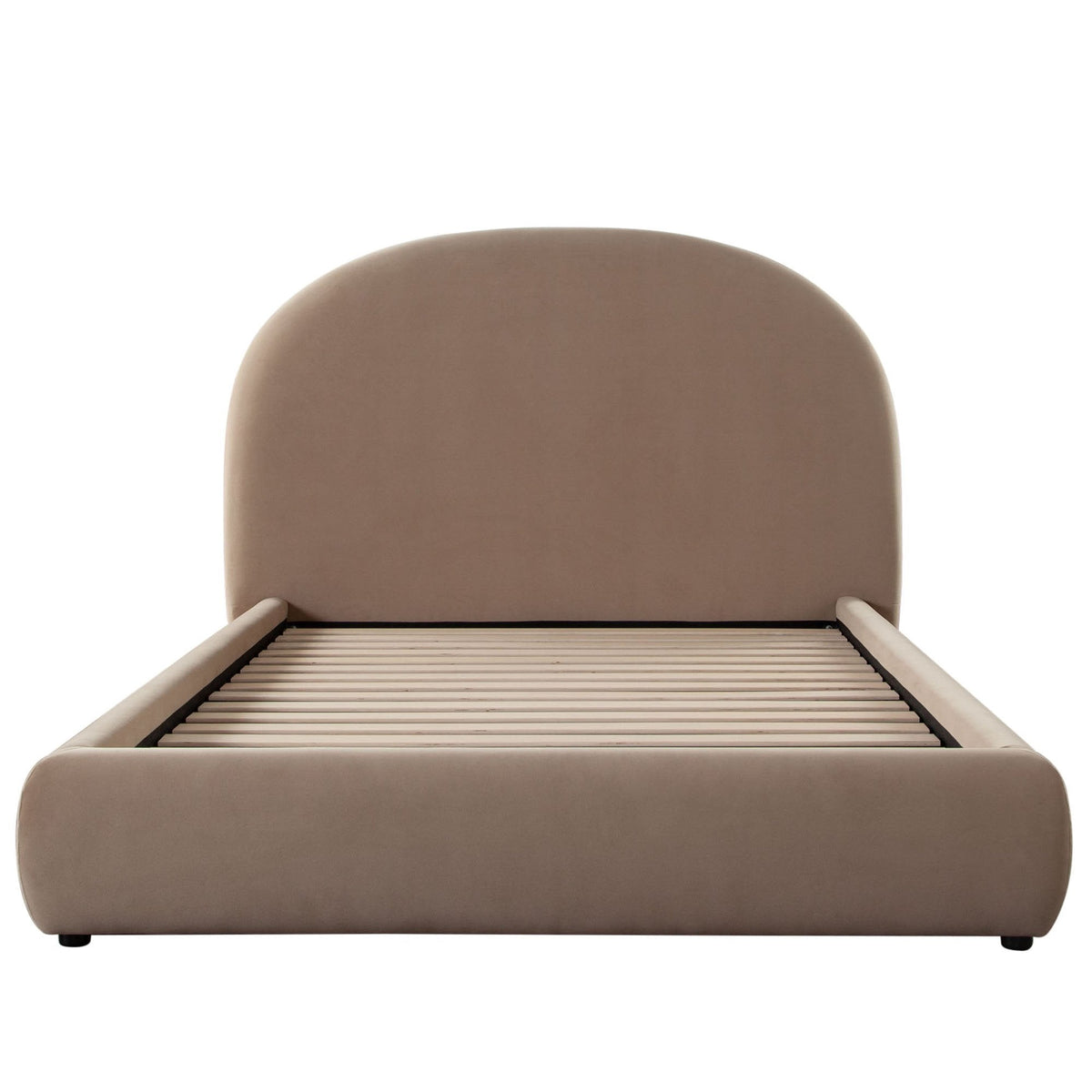 Fox Camel Performance Velvet Bed by Diamond Sofa at Eve Furniture