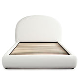 Fox White Performance Fabric Bed by Diamond Sofa at Eve Furniture