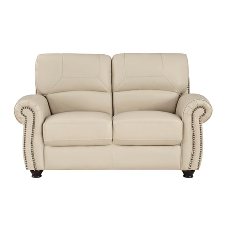 Foxborough Cream 2-Piece Living Room Set by Homelegance at Eve Furniture