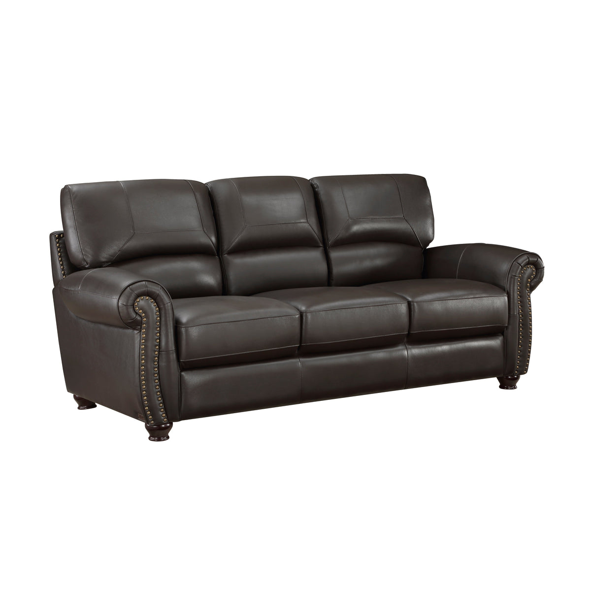 Foxborough Dark Brown 2-Piece Living Room Set by Homelegance at Eve Furniture