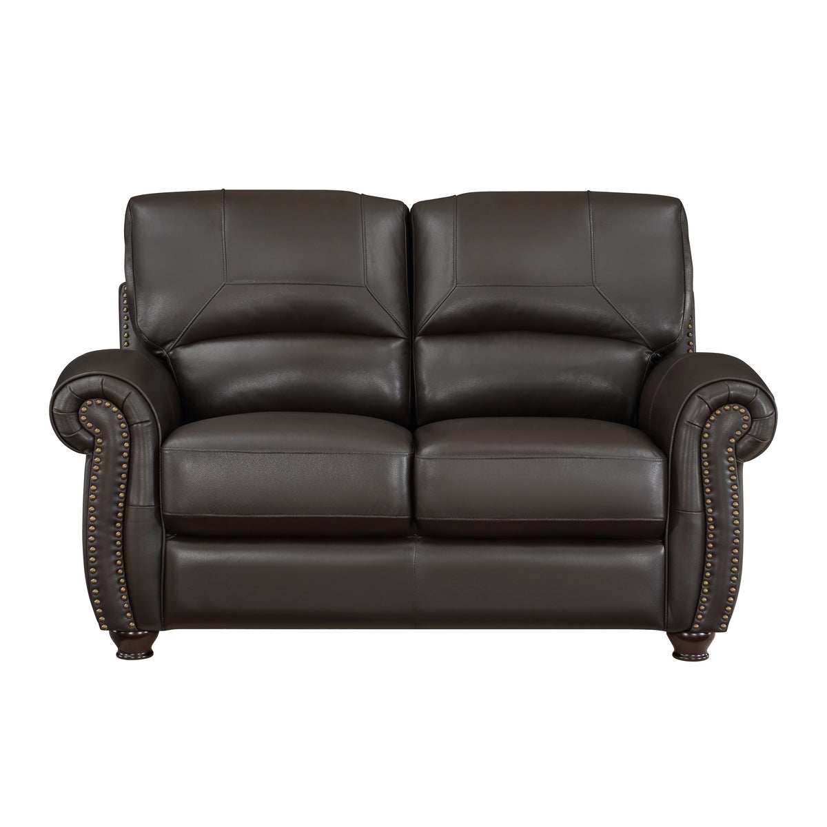 Foxborough Dark Brown 2-Piece Living Room Set by Homelegance at Eve Furniture