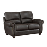 Foxborough Dark Brown 2-Piece Living Room Set by Homelegance at Eve Furniture