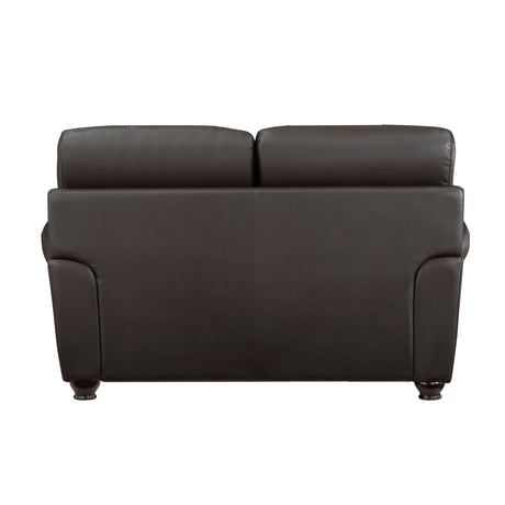 Foxborough Dark Brown 2-Piece Living Room Set by Homelegance at Eve Furniture