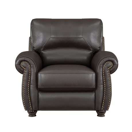 Foxborough Dark Brown Chair by Homelegance at Eve Furniture