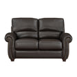 Foxborough Dark Brown Loveseat by Homelegance at Eve Furniture