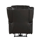 Foxcroft Brown Faux Leather Power Reclining Chair by Homelegance at Eve Furniture