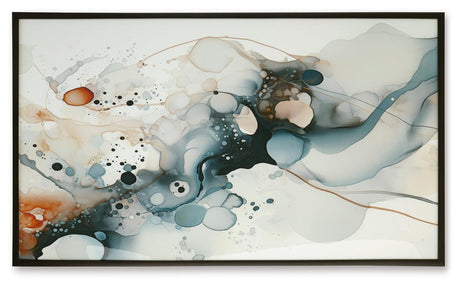 Foxenburg Blue/Amber/White Wall Art by Ashley at Eve Furniture