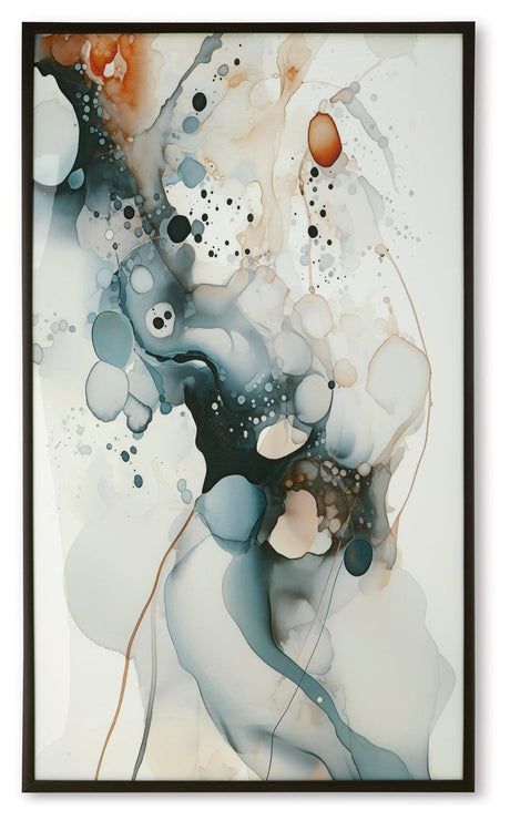 Foxenburg Blue/Amber/White Wall Art by Ashley at Eve Furniture