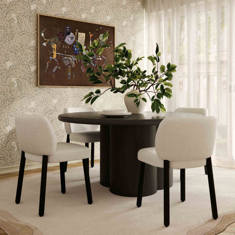Foxy Cream Performance Basketweave Chenille Dining Chair by TOV Furniture at Eve Furniture