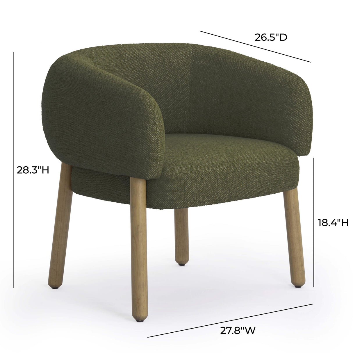 Foxy Textured Fabric Accent Chair by TOV Furniture at Eve Furniture