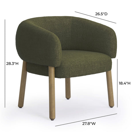 Foxy Textured Fabric Accent Chair by TOV Furniture at Eve Furniture