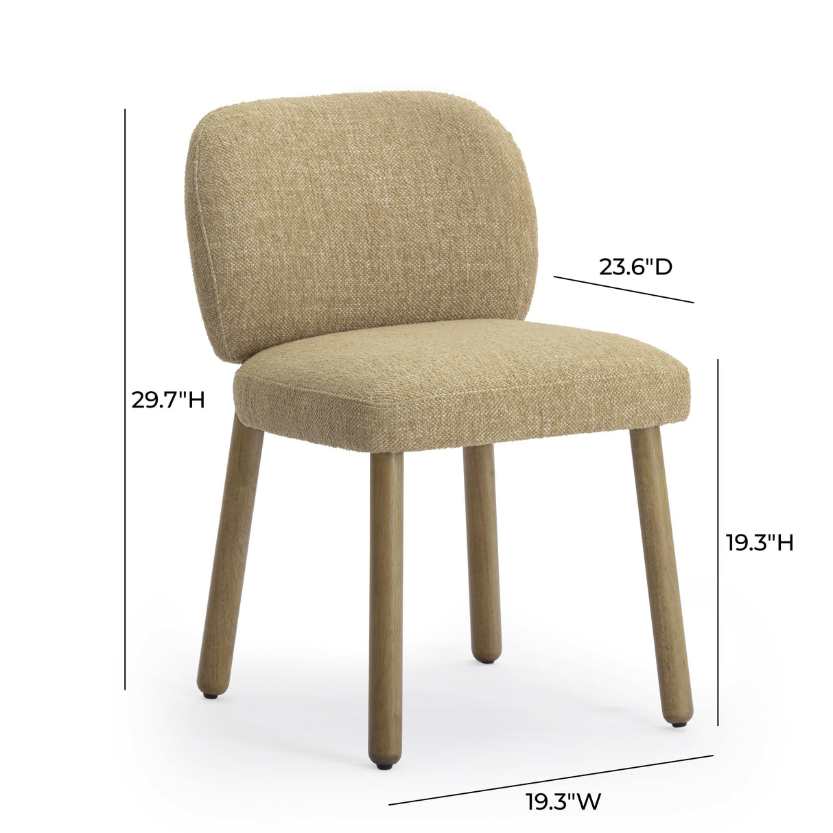 Foxy Textured Fabric Dining Chair by TOV Furniture at Eve Furniture