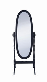 Foyet Black Oval Cheval Mirror by Coaster at Eve Furniture