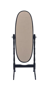 Foyet Black Oval Cheval Mirror by Coaster at Eve Furniture