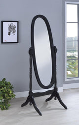 Foyet Black Oval Cheval Mirror by Coaster at Eve Furniture