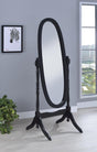 Foyet Black Oval Cheval Mirror by Coaster at Eve Furniture
